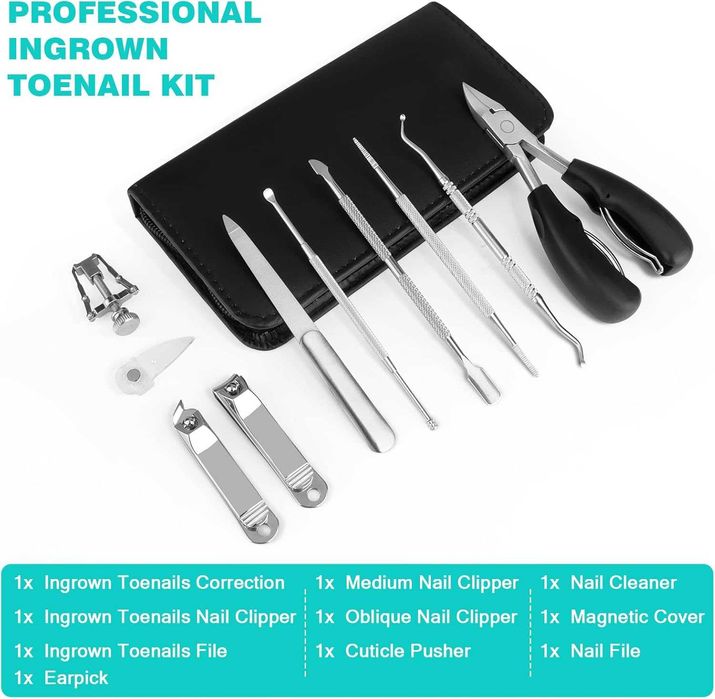Комплект инструменти за педикюр – нокторезачки за дебели и впити нокти