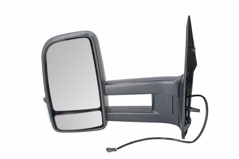 Oglinda exterioara Mercedes Sprinter, 02.2018-, stanga/dreapta, reglare electrica; carcasa neagra; incalzit; sticla convexa; geam cromat; 10 gauri / 6 pini; lungime, cu Lucas, View Max