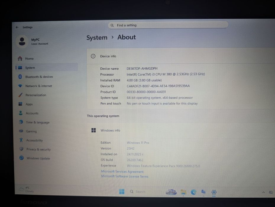 Лаотоп/Laptop Lenovo ThinkPad Edge 14
