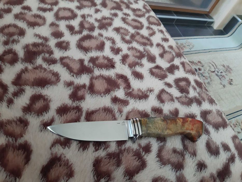 Нож на Андрей Бирюков от К340 стомана закален на 62hrc