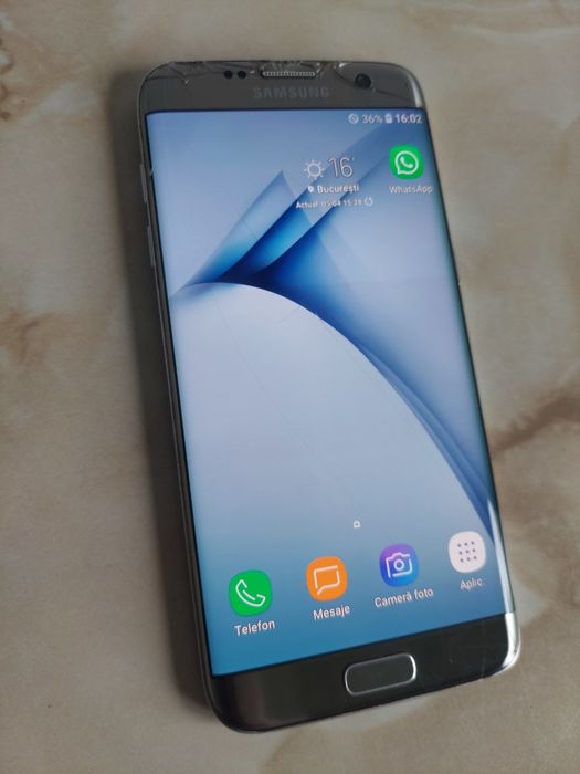 [S7Edge] Vând Samsung Galaxy S7 Edge silver [perfect funcțional] //poze reale