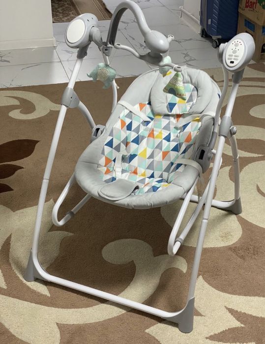 Детский шезлонг/электрокачеля