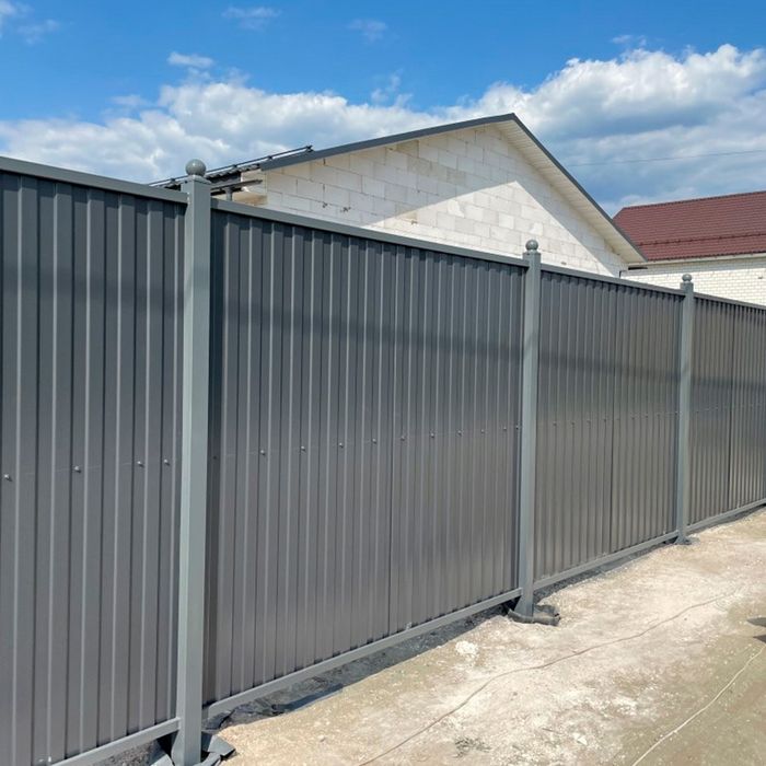 Забор Ворота из профнастила