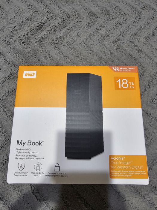 HDD Extern WD My Book V3 18TB, 3.5", USB 3.0, Negru