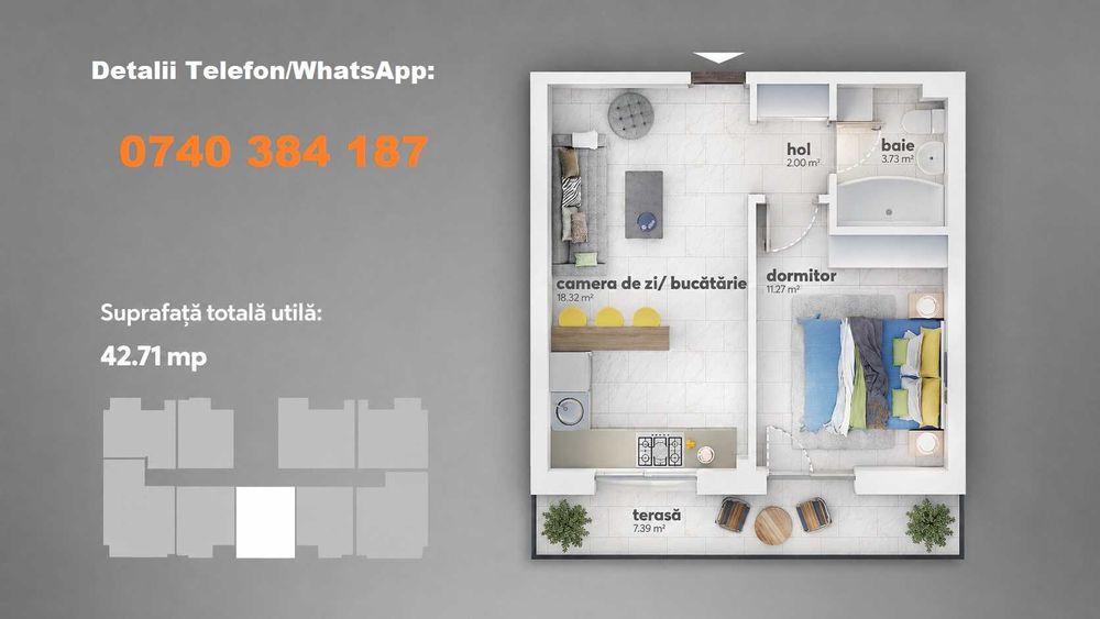 2 camere tip Studio - Bloc nou finalizat - Finisaje Extra - Metrou