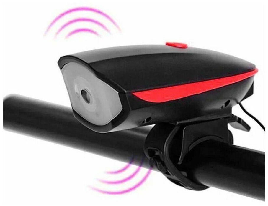 Велосипедный фонар с сигналом аккумуляторный аксессуар для велосипеда.