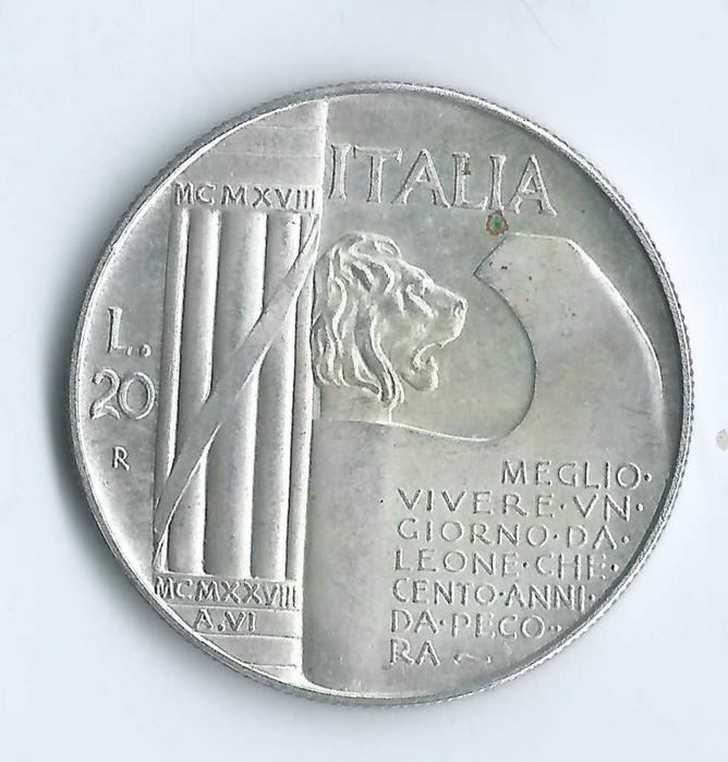 Monede fanteziste Benito Mussolini 1928 si 1943