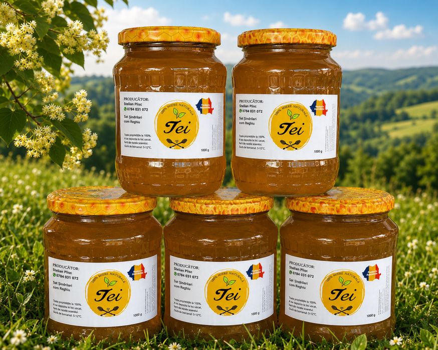 Miere de tei 100% naturală din stupina proprie