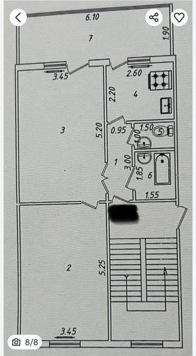 ™ Чиланзар 2 2/4/4‼️Улучшенка, Ипотека, 2×6 Балкон|60м²| Кв Продаётся