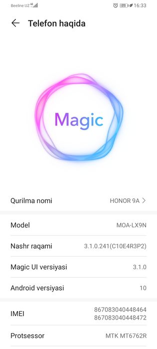 Honr 9a umuman qotmaydi