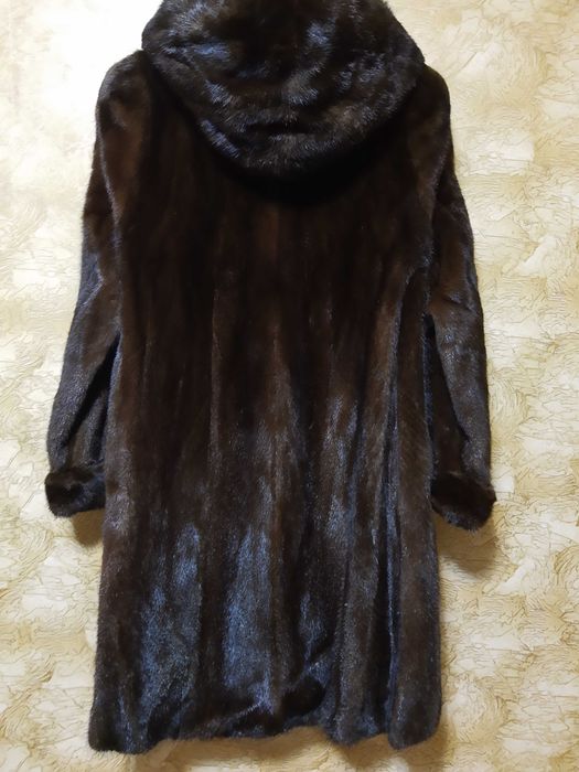 ВИЗОН ЛУКС,дълъгДнес12999лвкачулка,двойна,цели кожи уникален,висок кла