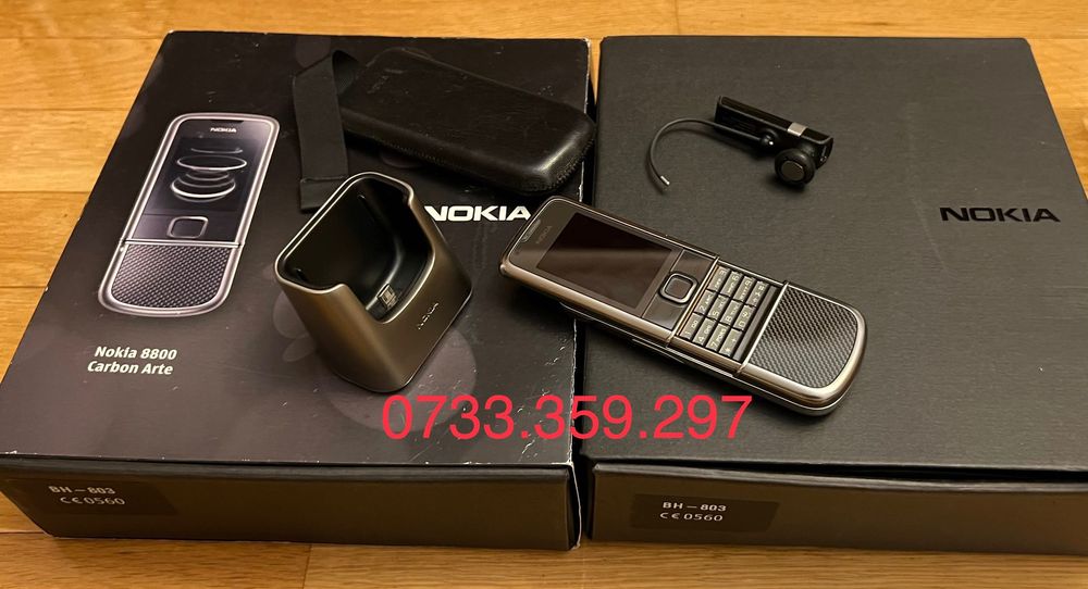 Nokia 8800 ARTE Carbon CA NOU ! Full Box ! RARITATE ! Telefon colectie