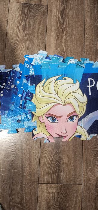 Подов пъзел, син, Frozen, детски,