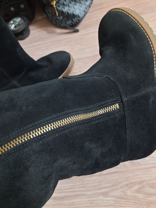 Сапоги из натуральной замши