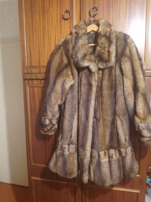 Дамско палто от еко кожа