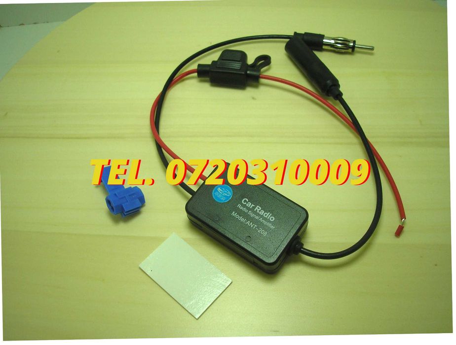 Amplificator De Semnal Antena Radio Auto Fm 12v