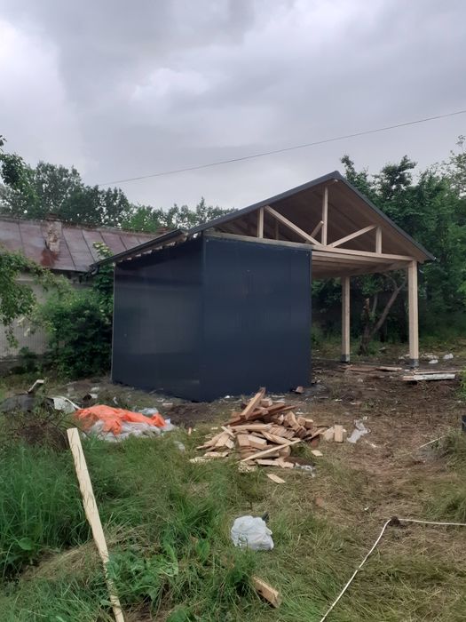 Vand container modular tip casa de locuit din structura metalica