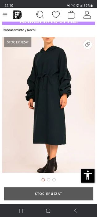 Rochie Bluzat M cu gluga