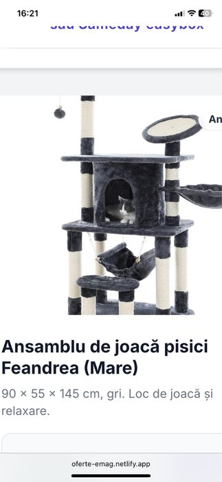 Ansamblu de joacă pentru pisici