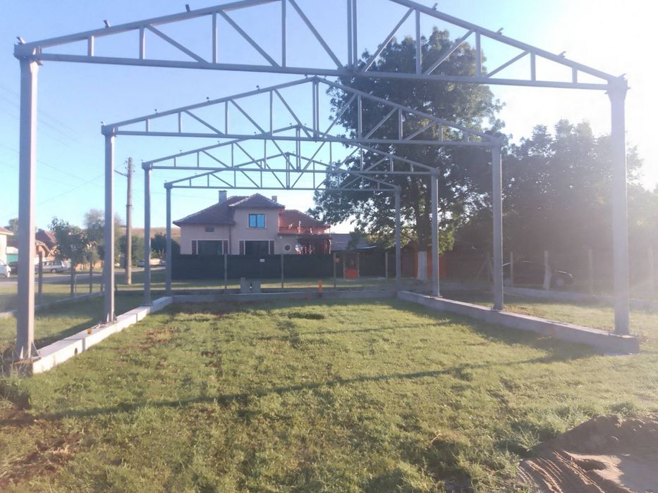 Истинско метално хале 9 широко, 12 дълго, 4 високо, ТРАНСПОРТ!