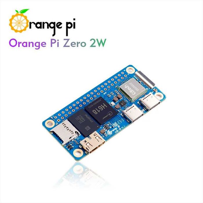 Orange Pi Zero 2 W 64GB/1GB RAM Мини Компютър Allwinner H618 WiFi Bluetooth Single Board PC