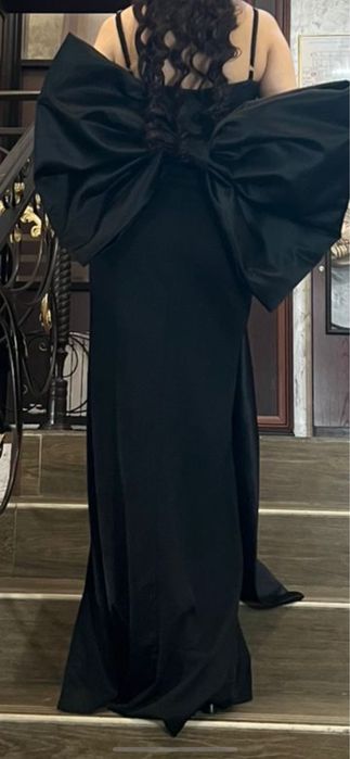 вечерный черный платье