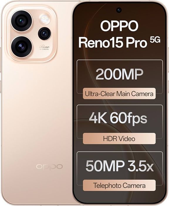 НОВ! OPPO Reno 15 Pro 5G 6,78" 512GB 12RAM Black / Blue Гаранция!