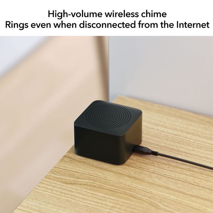 Умный дверной звонок , большой угол обзора 180 °, 2K