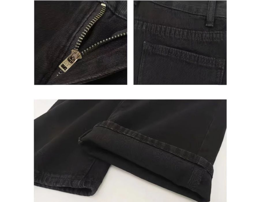 Джинсы клеш черные