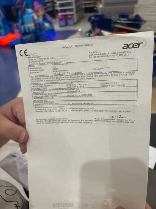 Ноутбук  Acer2024 corai16