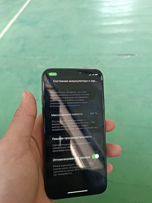 IPHONE X 100 yomkost