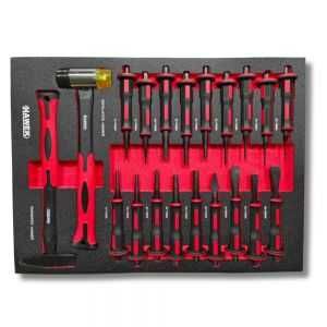 Количка с инструменти с инструменти с 12 чекмеджета HAWEK