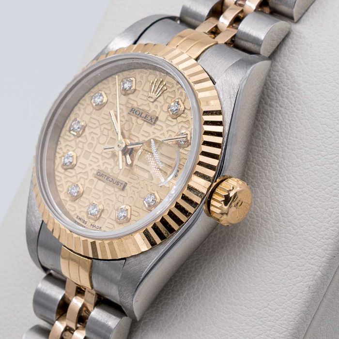Rolex DateJust Lady, 26mm, diamonds, full set, cu factura