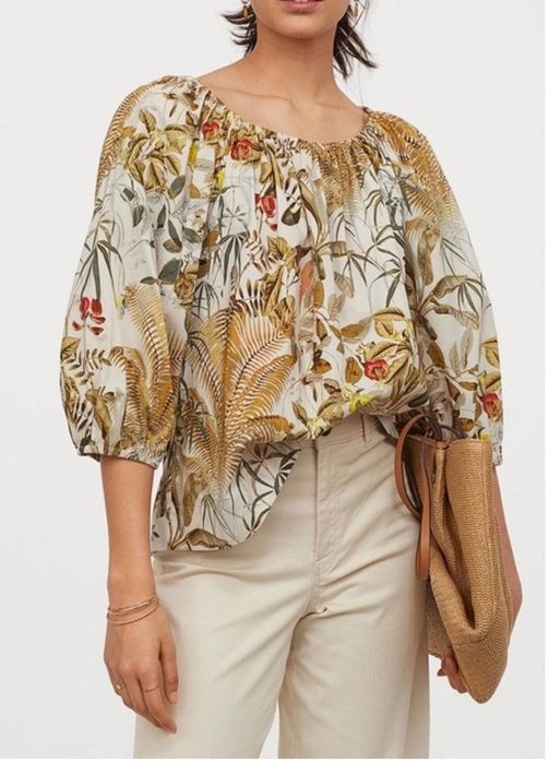 Дизайнерски Панталон KAFFE и бохо риза H&M