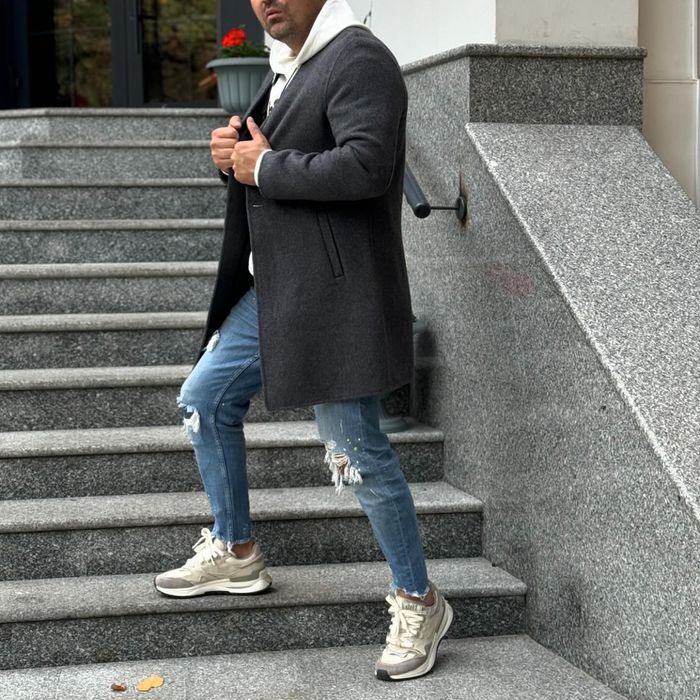 Пальто без воротников для мужчин