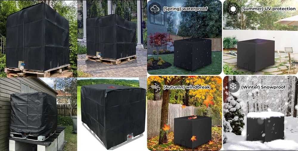 Prelata protectie cu aluminiu pt butoi container cub IBC 1000l. Noua!