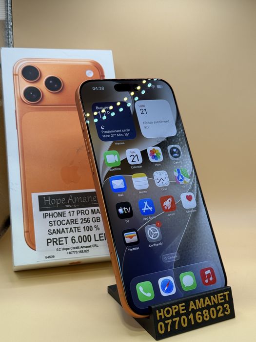 Hope Amanet P7 Iphone 17 Pro Max 256 Gb
