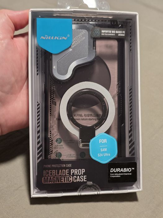 Husa Premium Samsung Galaxy S24 Ultra Nillkin Iceblade Black noua