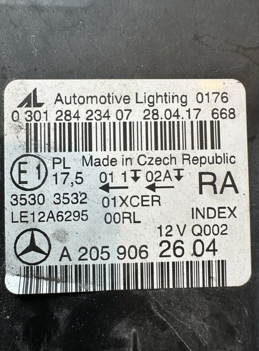 Faruri / Far stanga, Far dreapta Mercedes C W205