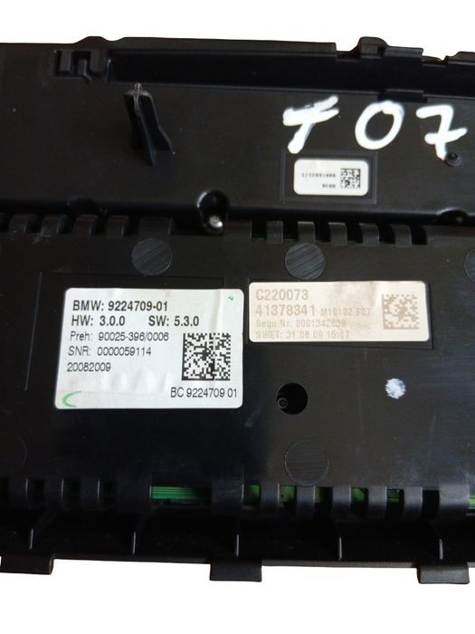 Panou Clima Bmw 5 Vi Gran Turismo F07 2009 - 2017 9224709