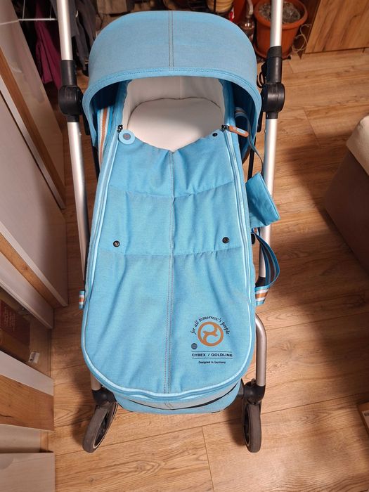 Бебешка количка Cybex Eezy S Twist +2 Beach blue и Cocoon S