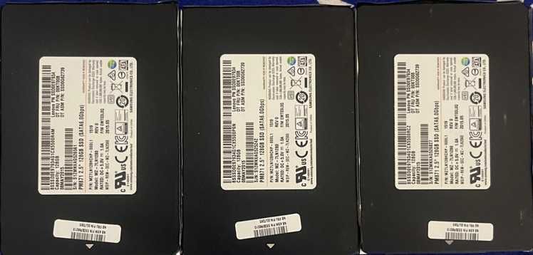 3x SSD 128GB SATA 2.5” Samsung – Health-Performance Excellent conform HD Sentinel PRO - Exclusiv curier