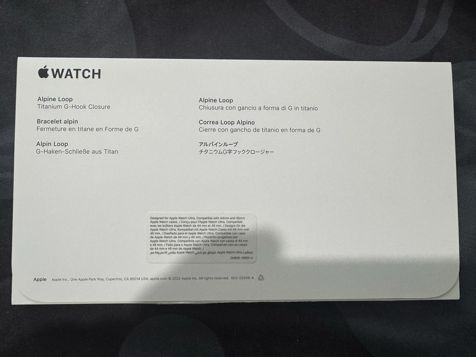 Bratara Curea Apple watch alpine loop orange L NOUA