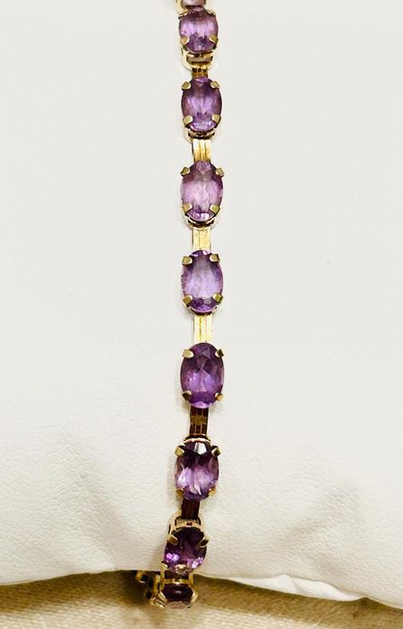 Brățară din aur cu ametiste