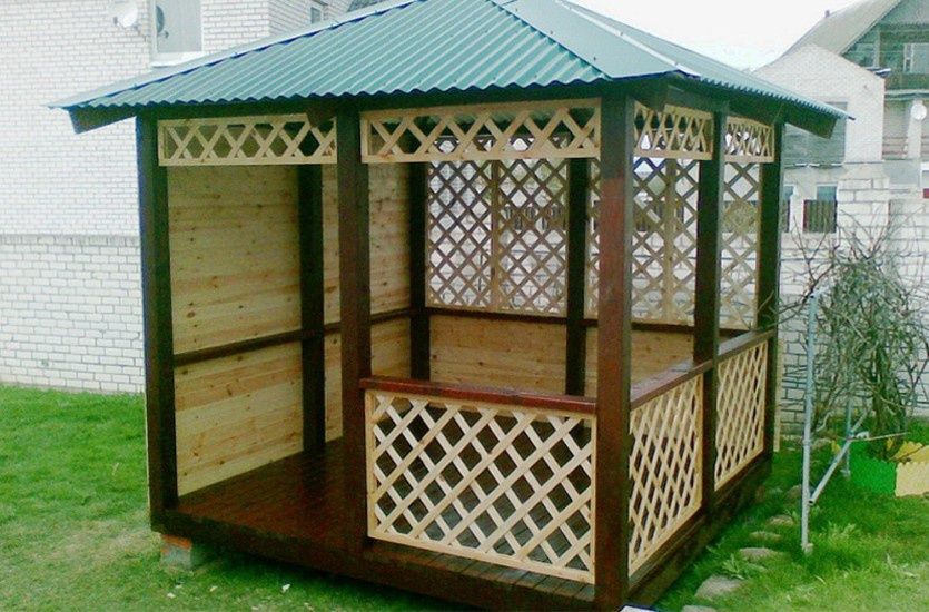 Беседка, тапчан,качели