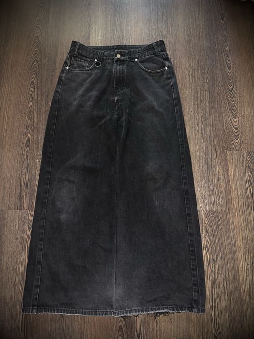 черные широкие джинсы archive sk8 style