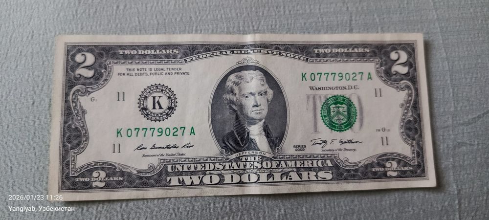 2 dollars xolati yaxshi
