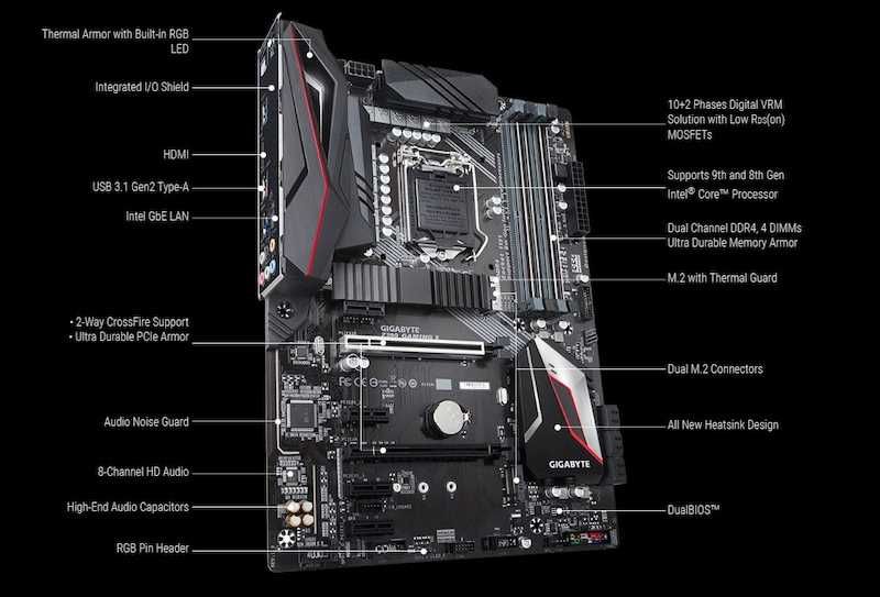 Placa de baza Gigabyte Z390 Gaming X, Socket 1151