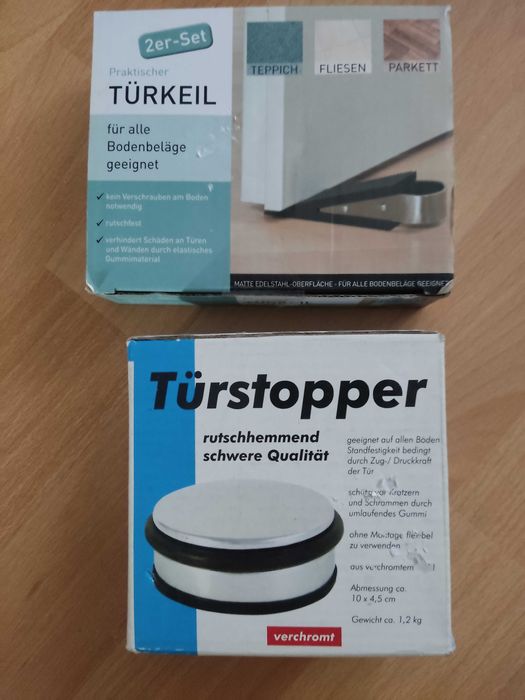 Чисто нови стопери за врата гума,стомана и метален-неръждаем за 22.00€