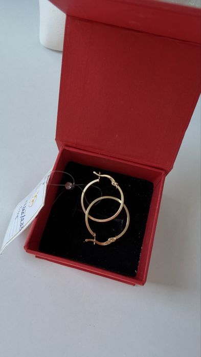 Новые золотые серьги, 585 проба